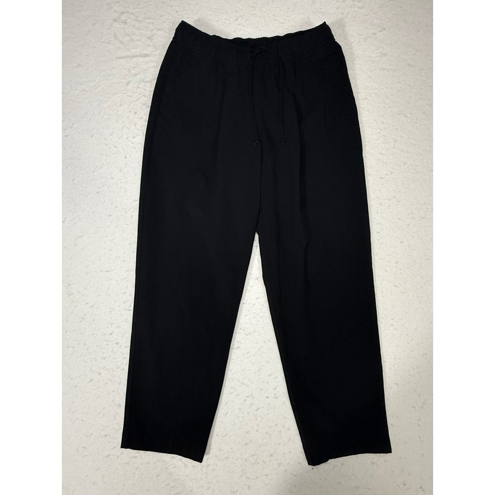 Old Navy High-Rise Billie Comfort Waistband Pants Black Straight Leg Small